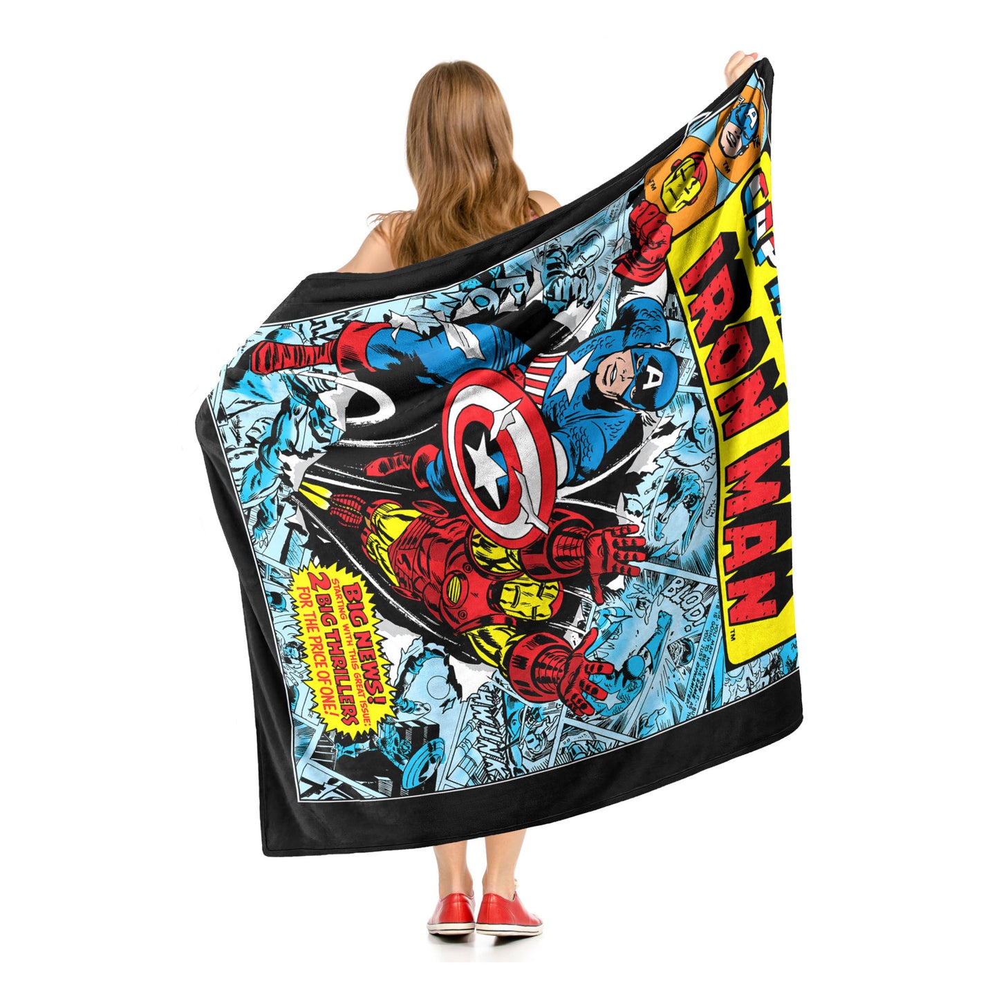 Marvel Comics, Double Feature Aggretsuko Comics Silk Touch Throw Blanket, 50" x 60"