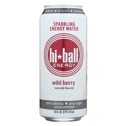 Hi Ball Energy Sparkling Energy Water - Wild Berry - Case of 1 - 8/16 fl oz.