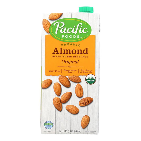 Pacific Natural Foods Almond - Non Dairy - Case of 12 - 32 Fl oz.