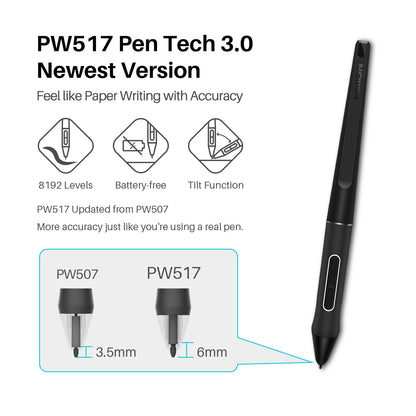 HUION KAMVAS 13 with Stand Graphics Drawing Tablet with Full-Laminated Screen Battery-Free Stylus PW517 Tilt 8 Press Keys, 13.3inch Pen Display for Android, Mac, Linux and Windows PC