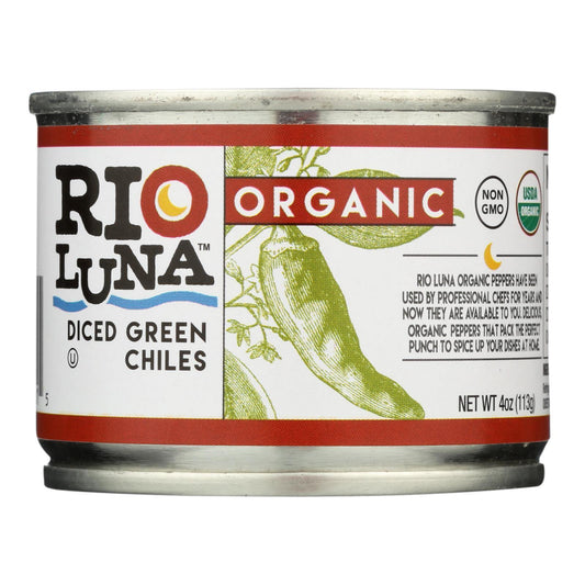 Rio Luna - Organic Green Chiles - Diced - Case of 12 - 4 oz.