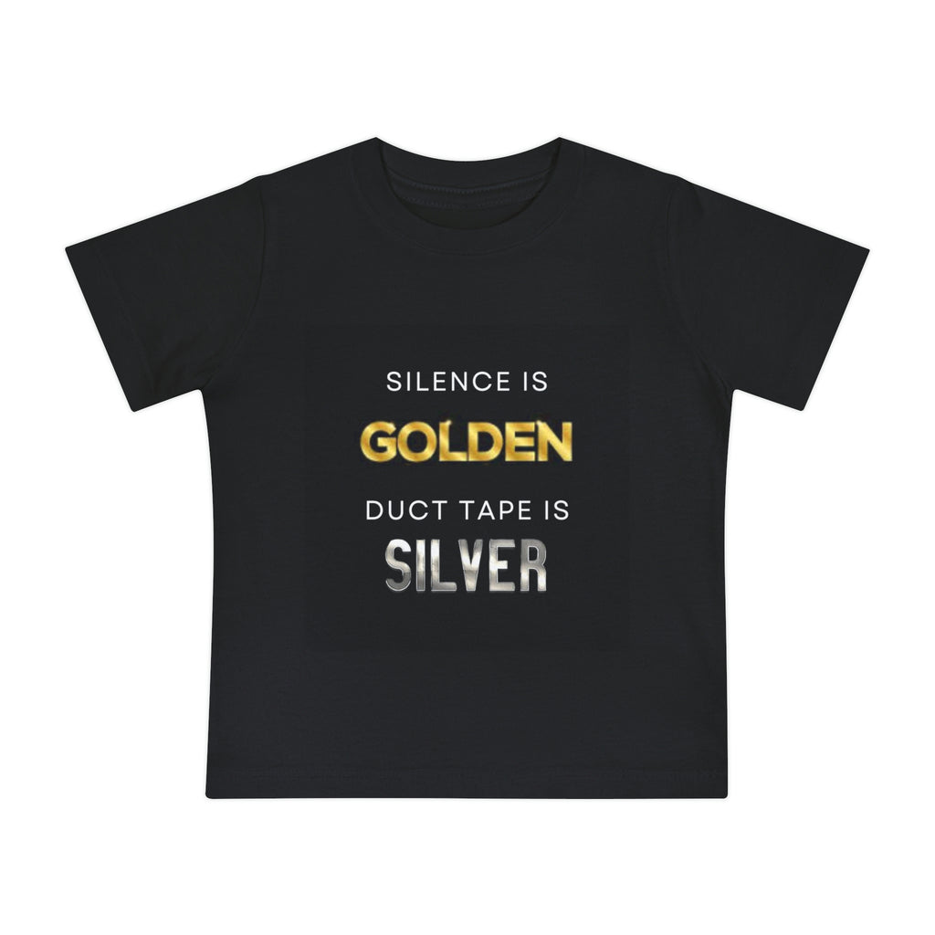 Silence Is Golden Baby Short Sleeve T-Shirt