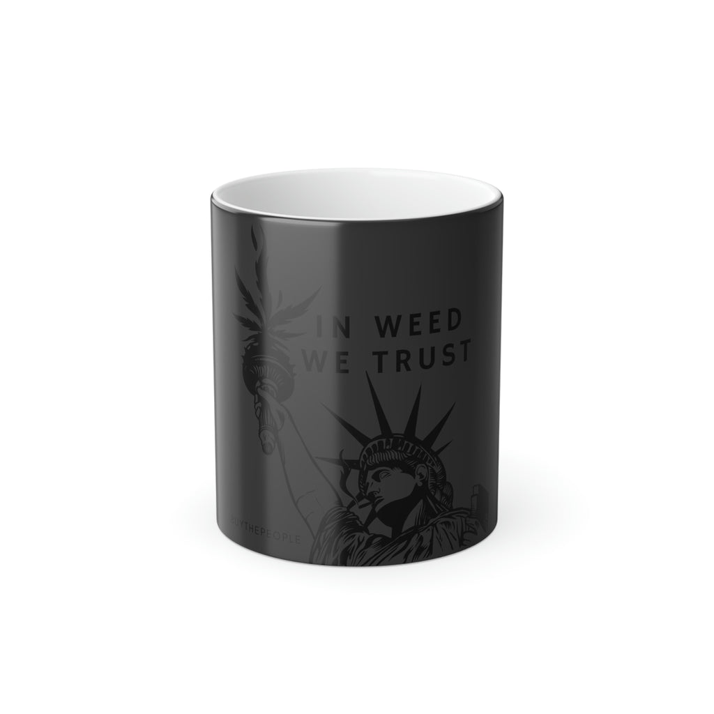 In Weed We Trust Color Morphing Mug, 11oz