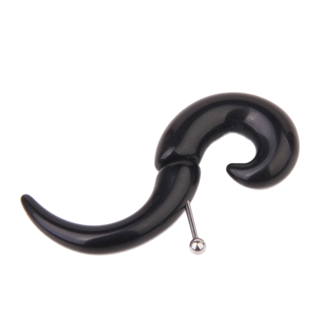 One Pair of 18g Acrylic Spiral Tapers