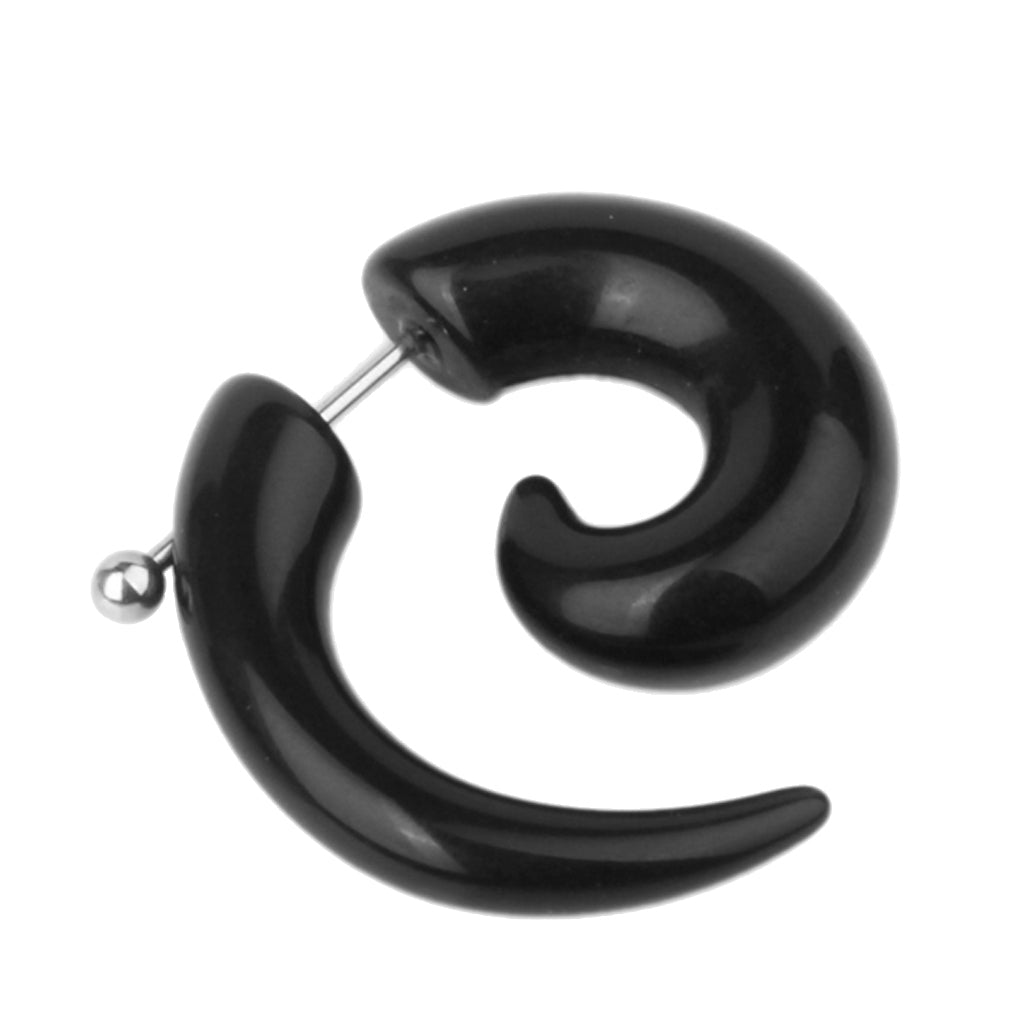 One Pair of 18g Acrylic Spiral Tapers