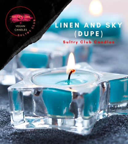 Linen And Sky Star Shaped Tealight Candles (2)