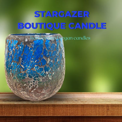 Stargazer Boutique Candle in Stone & Glass Vessel